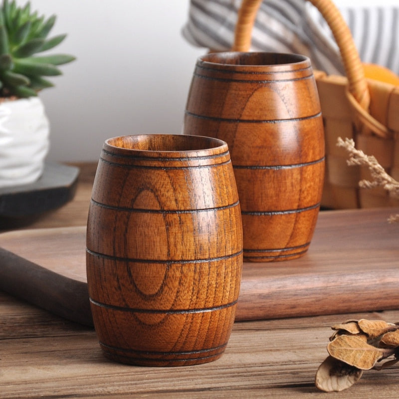 Handmade Natural Spruce Wooden Mugs – The Curiosity Cafe